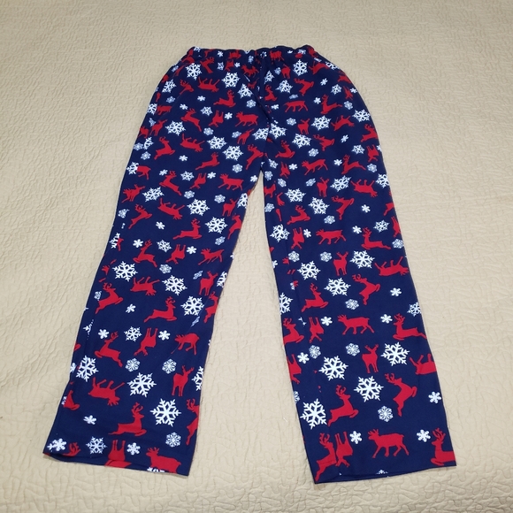 Club Room Christmas Deer and Snowflake pajamas pants size M - Picture 2 of 5